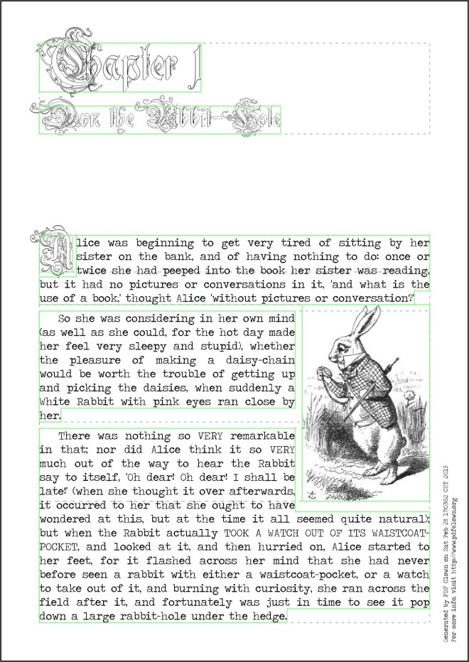 Layout areas revealed